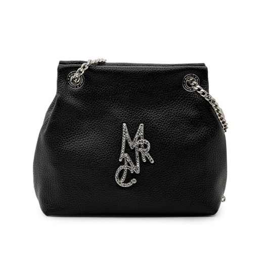 Сумка Marina Creazioni кожаная черная - фото 1, B5560 MC NERO NAPPA