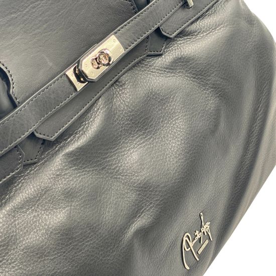 Сумка Дорожная Renato Angi черная кожаная - фото 4, 3008381 RA NERO