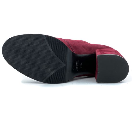 Ботильоны DiGiada бордового цвета на среднем устойчивом каблучке - фото 4, 1493 GIA BORDO