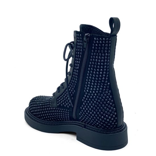 Ботинки Mimmu черные замша/кожа демисезонные - фото 3, M112M19 MIM