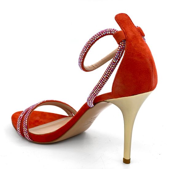 Босоножки Nina Lilou замшевые красные - фото 3, 