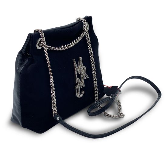 Сумка Marina Creazioni кожа/замша черная - фото 2, B5560 MC NERO