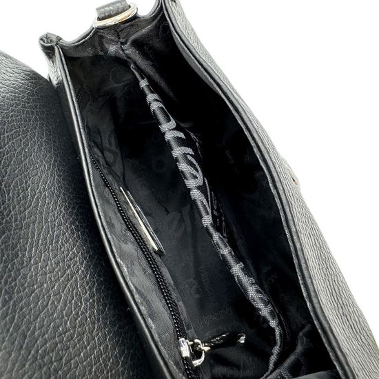 Сумка кросс-боди Renato Angi черная кожаная - фото 5,