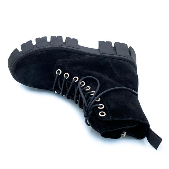 Ботинки Mimmu черные замшевые демисезонные - фото 5, M405M1 MIM CAM NERO