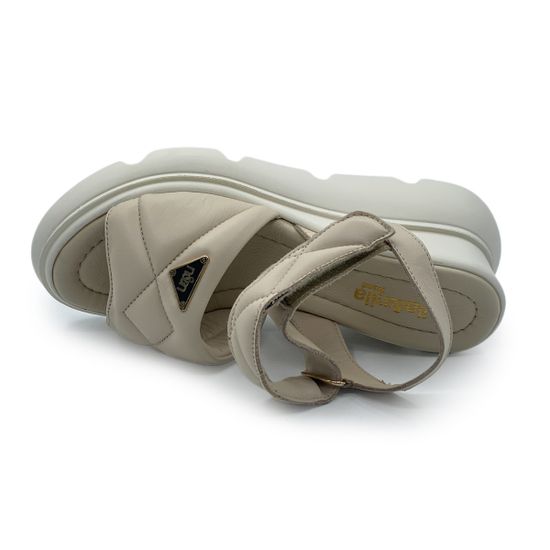 Босоножки NILA&amp;NILA бежевые кожаные - фото 5, ET1122 NIL BEIGE