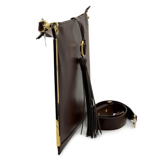 Сумка-папка Valentino Orlandi коричневая кожаная - фото 3, 7462 VO MORO