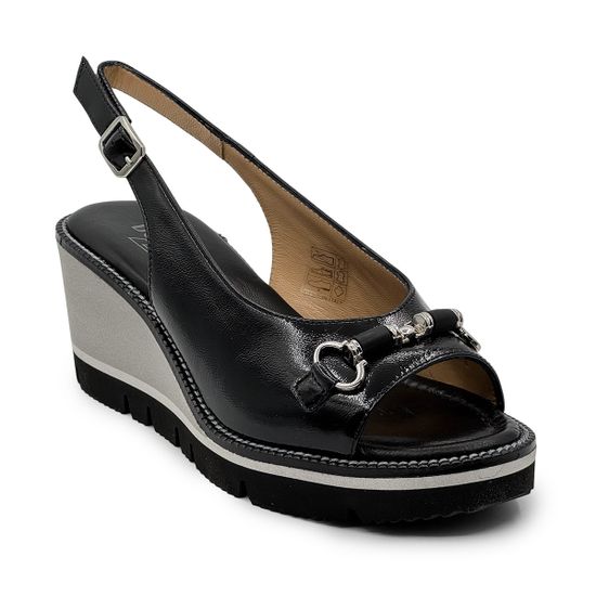 Босоножки Donna Soft черные наплак - фото 2, DS2306 DS NERO