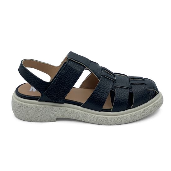 Сандалии MIMMU кожаные черные - фото 1, E303E15 MIM NERO