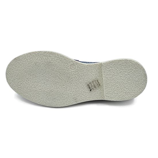 Лоферы летние MIMMU замшевые голубые с крупной перфорацией - фото 4, E303E9 MIM CIELO