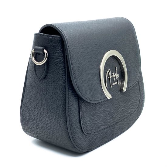 Сумка кросс-боди Renato Angi черная кожаная - фото 2, 