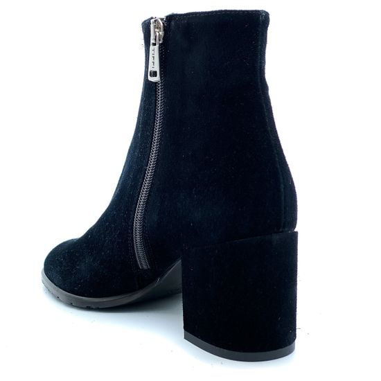 Ботильоны Tiffi черные замшевые демисезонные - фото 3, 