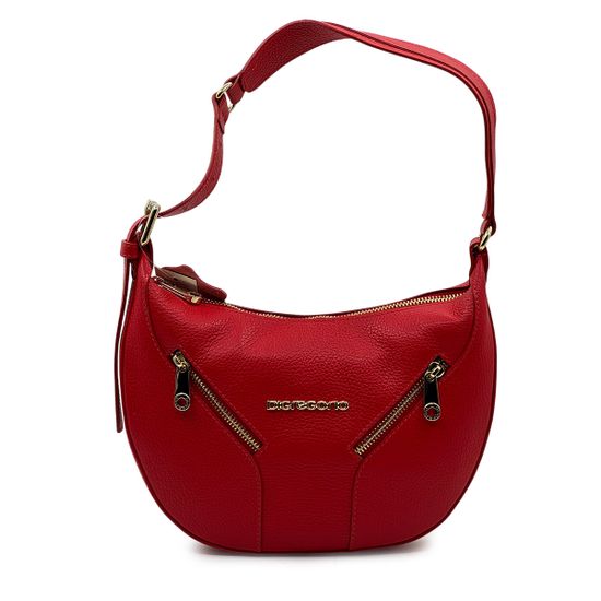 Сумка Di Gregorio красная кожаная - фото 1, 1982 DG ROSSO