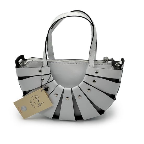 Сумка Renato Angi белая кожаная - фото 3,