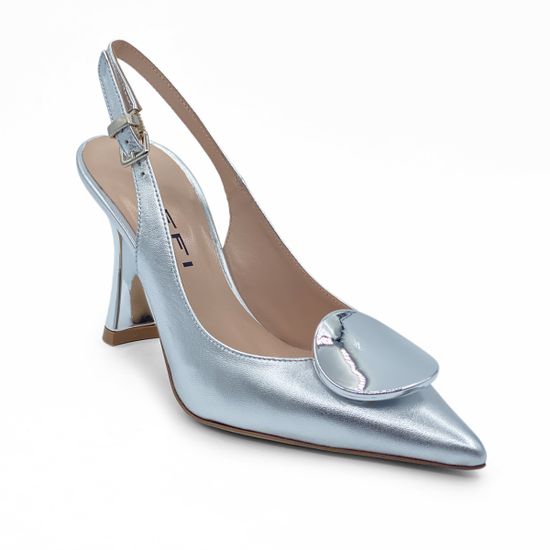 Туфли слингбэк Tiffi  кожаные серебряного цвета - фото 2, G503/90M TI ARGENTO