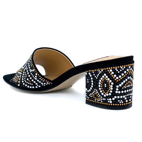 Сабо Gianni Renzi  черные замшевые - фото 3, RA1112A GR