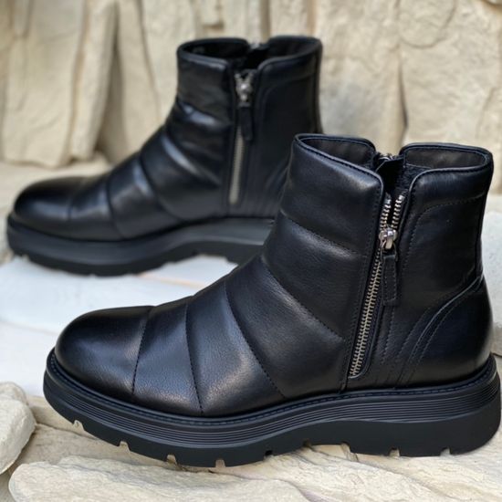 Ботинки Giampieronicola черные кожаные Байка - фото 9, 