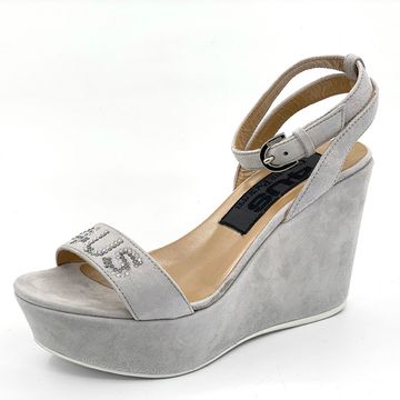 Босоножки Cesare Paciotti замшевые серые PERLA - фото 2, LLZD10W PA PERLA