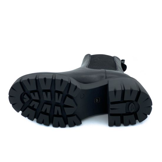 Ботинки Cover черные кожаные Байка - фото 4, 