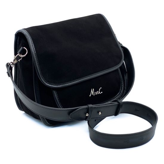 Сумка Marina Creazioni черная замшевая - фото 2, 