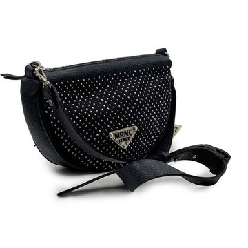 Сумка кросс-боди полумесяц Marina Creazioni синяя кожаная - фото 2, B6522 MC BLU