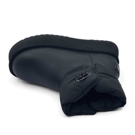 Ботинки Nila Nila черные кожаные на меху - фото 5, 24IUG346 NIL NERO