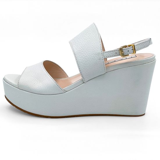 Босоножки Tiffi белые кожаные - фото 1, 