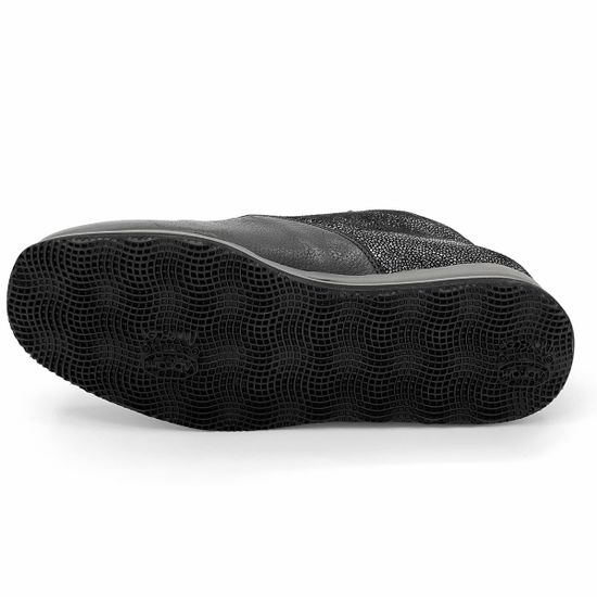 Ботинки Marzetti черные кожаные МЕХ - фото 4, 