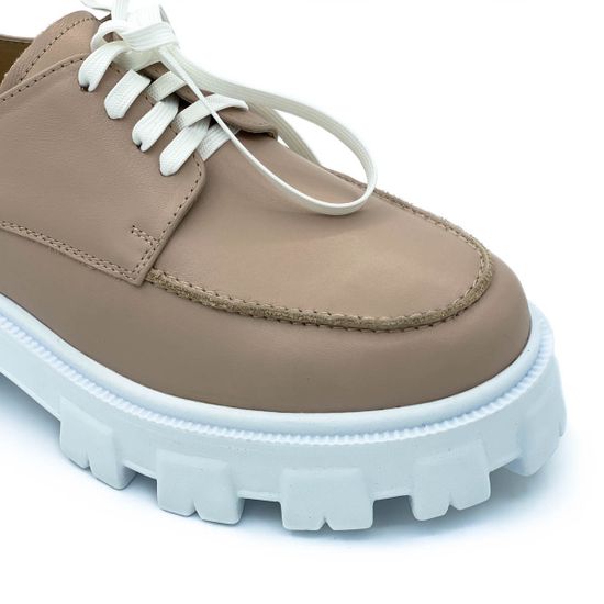 Полуботинки Cover пудровые кожаные демисезонные - фото 6, 25807 COV