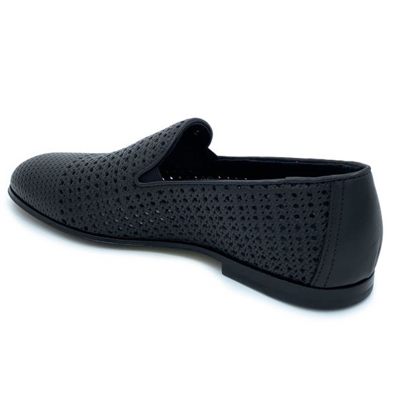 Слипоны Giampieronicola черные кожаные - фото 3, 42908A GPN