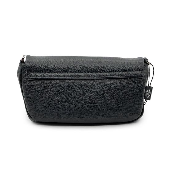 Сумка Renato Angi черная кожаная с цепью и ремнем - фото 3, 3353801 RA NERO