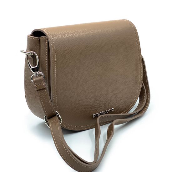 Клатч Di Gregorio бежевый кожаный - фото 2, 