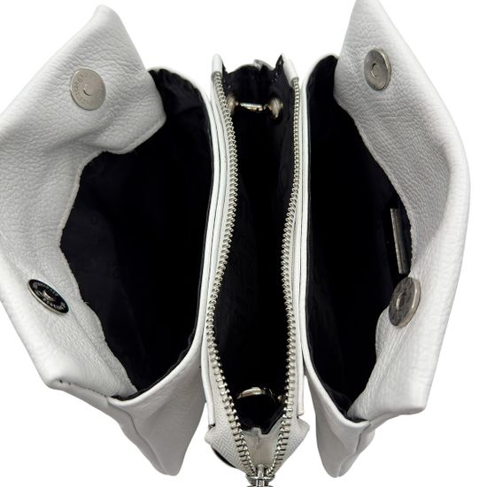 Сумка кросс-боди Renato Angi белая кожаная - фото 7, 3555001 RA BIANCO