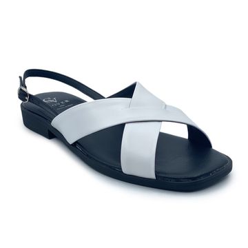 Босоножки CV COVER бело-черные кожаные - фото 2, 1337-11 COV