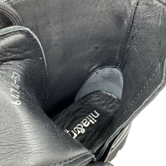 Ботинки NILA&NILA черные кожаные демисезонные - фото 7, NO6474 NIL NERO