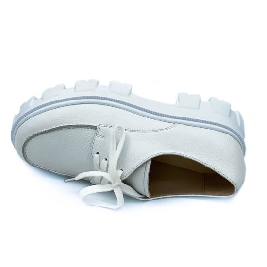 Полуботинки Cover белые кожаные - фото 5, 25802 COV