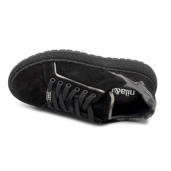 Полуботинки NILA&amp;NILA черные замшевые демисезонные - фото 5, NO9008 NIL NERO