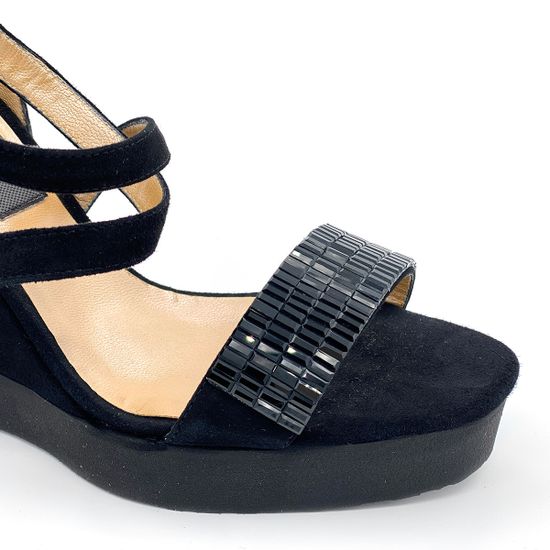 Босоножки Cesare Paciotti замшевые черные - фото 6, LLRD10 PA