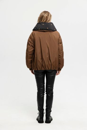 Пуховик Tuffoni коричнево-черный - фото 8, 