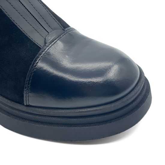 Ботинки MOTCLE черные кожа/замша на меху - фото 6, MOT2451M MOT