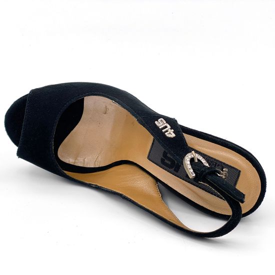 Босоножки Cesare Paciotti замшевые черные - фото 5, HHQD6 PA