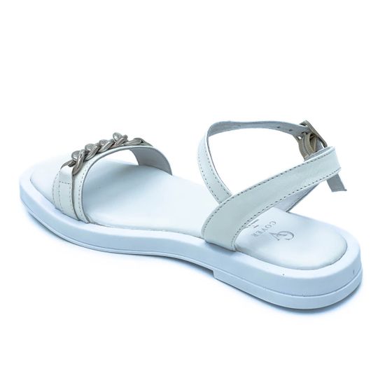 Босоножки Cover белые кожаные - фото 3, 138-2 COV