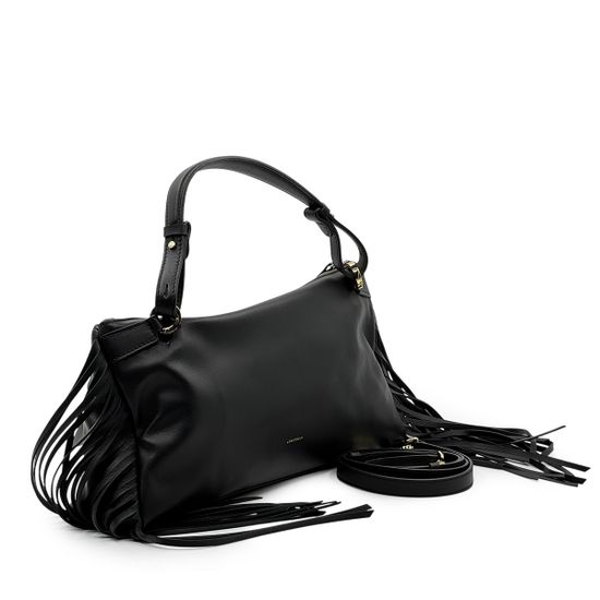 Сумка Loristella черная кожаная - фото 2, 3171 LS NERO