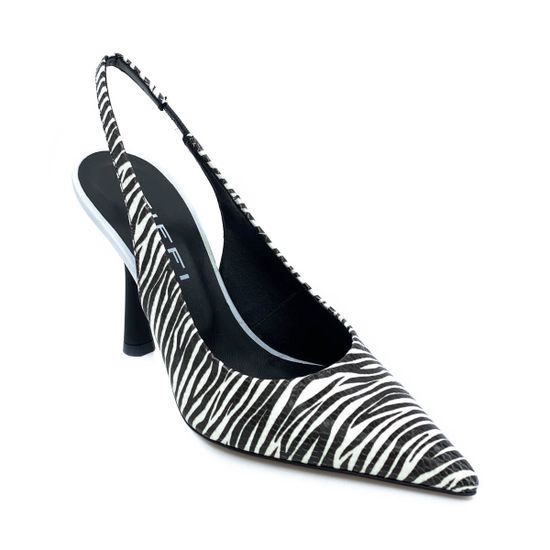 Туфли Tiffi черно-белые из ламинированной кожи - фото 2, 