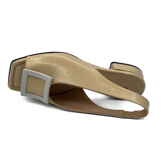 Босоножки MOTCLE кожаные песочного цвета - фото 5, MOT2272P MOT SAND