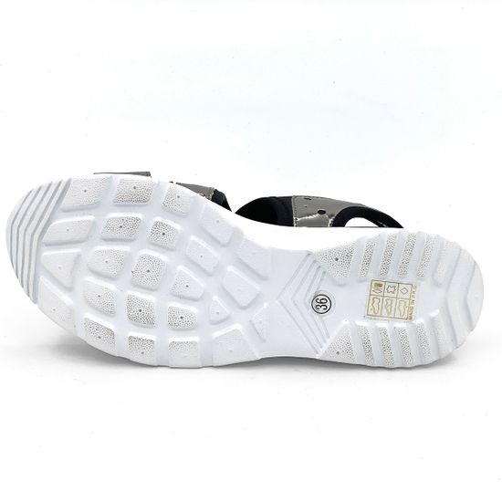 Сандалии Santini серебряно-черные - фото 4, 