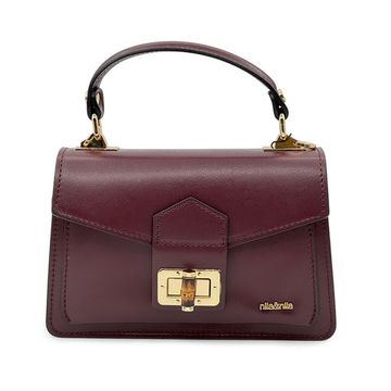 Сумка NILA&amp;NILA бордовая кожаная - фото 1, BNN7041 NIL BORDO
