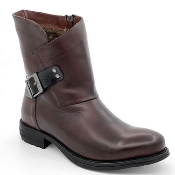 Ботинки Cover коричневые кожаные МЕХ - фото 2, 22006-2 COV