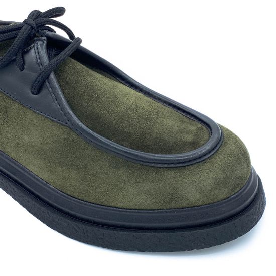 Полуботинки Mot Cle зеленые замшевые демисезонные - фото 6, MOT2142 MOT