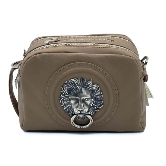 Сумка кросс-боди Renato Angi бежевая кожаная - фото 1, 