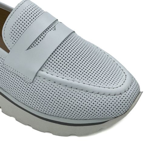 Лоферы Tuffoni белые кожаные - фото 6, 5223024LL TUF